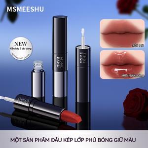 Son Môi Chống Thấm Nước, Hai Đầu, Hiệu Ứng 2 Trong 1, Màu Lâu Trôi, Nhòe, Tạo Ra Vẻ Ngoài Sáng Bóng, Cao Cấp, MSMEESHU midnight nghĩa 1 lít dinto cho bé gái lipstick lip stain 07 trẻ em đỏ cam chì viền bánh hình xăm hello kitty 30 ngày bảng mosskiss satin