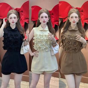 Sét bộ váy nữ cổ bèo kết hoa nỗi mix chân váy mặc đi chơi hay đi tiệc đều sang trọng