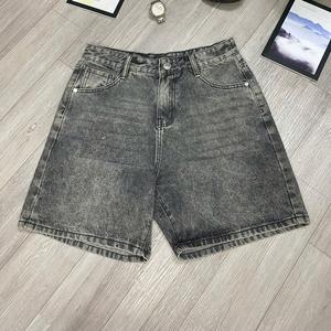 Quần Short Jean Suông Cao Trên Gối Năng Động Trẻ Trung Chất Vải Mát Mịn