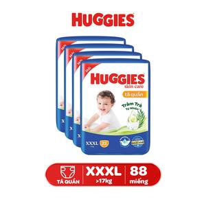 Combo 4 Tã quần HUGGIES SKINCARE JUMBO M42+6/L38+4/XL32+4/XXL28+6/XXXL22