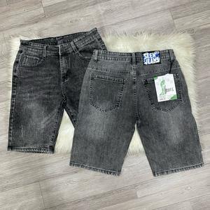 Combo Quần Short Nam Jiniboy Ngắn Ngang Gối Jean Thun Co Dãn 45-90kg Vải Mát Không Xù
