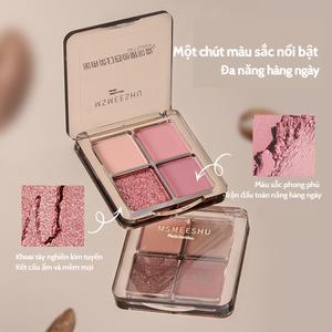 Bảng Phấn Mắt, MSMEESHU, 4 Màu, Tông Màu Đất Hồng-Nâu Mơ Mộng, Lớp Hoàn Thiện Lì Khói Mềm Mại Và Lấp Lánh Lánh, Dễ Phối Đồ Cho Trang Phục Hàng Ngày Hoặc Công Sở, Nhỏ Gọn Cầm Tay. môi bé gái má loppy trẻ em đỏ cam bộ tặng người yêu hình xăm hello kitty 30