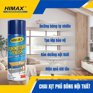 Xịt đánh bóng nội thất HIMAX Furniture Polish [HC-01] – Dưỡng bóng tự nhiên, không hại sơn, dễ dùng