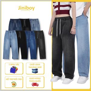 [JINIBOY] Quần Jean's Nam Nữ Ống Rộng Nhiều Màu Thanh Lịch, Nam Tính Và Dễ Phối
