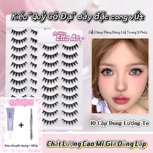 Lông Mi Giả, Ella Là Kiểu "Big Demon" (Bộ 10 Cặp, Dung Tích Lớn)