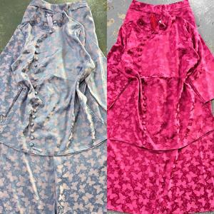 Đồ lam, bà ba, pháp phục đi chùa áo cổ trụ tay lỡ, cúc bọc vải đi quần xuông cả sét vải lụa tô châu