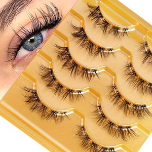 Lông Mi Giả, Bộ Sưu Tập Mắt Cáo Bay, Một Mảnh Cong Và Dày, Dải Đen Đầy Đủ, Dải Cứng, Lông Mi Giả, Có Keo Dán