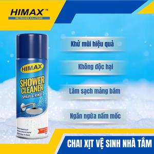 Xịt tẩy rửa nhà tắm HIMAX Shower Cleaner [HC-02] – Tẩy cặn vôi, khử mùi, làm sạch vết ố, an toàn.
