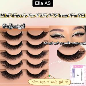 Lông Mi Giả, Bộ Sưu Tập Mắt Cáo, Nâng Thú Vị, Mảnh Lọn Lớn Và Dày, Dải Đầy Đủ, Dây Đeo Màu Đen Cứng, Đi Kèm Với Nhíp Và Bộ Keo Miễn Phí, Bao Gồm Lông Mi Hươu Nhỏ