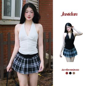 Áo Cổ Yếm ôm vải nhũ mềm hở lưng Justdun Nữ Women E10