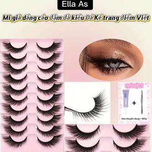 Lông Mi Giả, Bộ Sưu Tập Mắt Cáo, Nâng Thú Vị, Một Mảnh Cong Và Dày, Dải Đầy Đủ, Dây Đeo Màu Đen Cứng, Đi Kèm Với Nhíp Và Bộ Keo Miễn Phí, Thích Hợp Để Trang Điểm