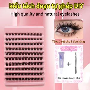 Lông Mi Giả, Trông Tự Nhiên, Cụm Lông Mi Phân Đoạn Tự Làm, Bộ Sưu Tập Dung Tích Lớn, Kèm Keo Dán Lông Mi Và Nhíp, Tuyệt Vời Làm Quà Tặng