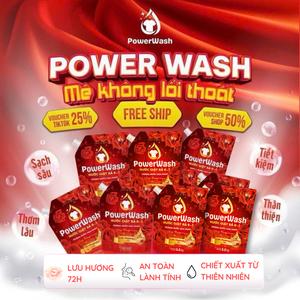 Nước Giặt Xả PowerWash Công Nghệ Hương Nước Hoa Lưu Hương 72 Giờ Sạch Nhanh Mạnh Mẽ Gấp 3 Lần ( PW_Đ)