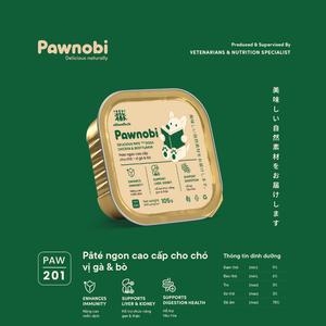 [Mua 2 tặng 1] Pate cho cún Pawnobi ngon cao cấp cho chó vị gà & bò