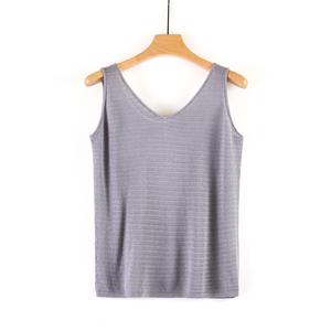 Áo Yếm Khoét Lỗ Thoáng Khí, MuMeng, Dành Cho Nữ, Lớp Nền Trơn Dáng Ôm, Được Làm Bằng Lụa Sồi 100%, Thích Hợp Cho Mùa Hè