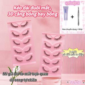 Lông Mi Giả, Phong Cách Trang Điểm Màu Nude Tự Nhiên, Lấy Cảm Hứng Từ Quỷ & Manga, Đeo Hàng Ngày, Một Mảnh, Như Thật, Dày, Chéo, Thích Hợp Cho Trang Điểm Sân Khấu Và Nhẹ, Dải Đầy Đủ Với Bộ Keo Và Nhíp Miễn Phí, Lông Mi Okay Love