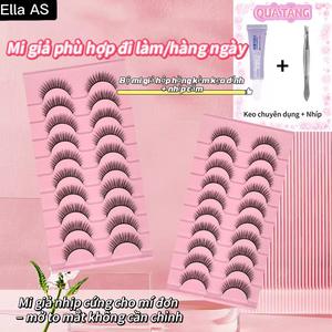 Lông Mi "Fox Công Chúa", Phong Cách Khỏa Thân Tự Nhiên, Hàng Mới Về, Nhẹ, Uốn C-Curl Châu Âu Và Mỹ, Xuyên thấu Và Mềm Mại, Lấy Cảm Hứng Từ Barbie, Lông Mi 3D Một Mảnh, Lông Mi Manga