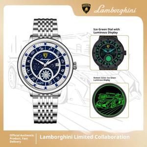 Đồng Hồ Cơ, Phiên Bản Giới Hạn Lamborghini, Thời Trang Mười Hai Chòm Sao, Chất Liệu Titan, Chống Thấm Nước, Thích Hợp Cho Nam, Phong Cách Doanh Nhân Chính Hãng Sang Trọng