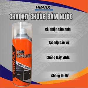 Xịt chống bám nước HIMAX Rain Repellent [MC-03] – Chống nước, ngăn tụ hơi sương, ngăn ố kính.