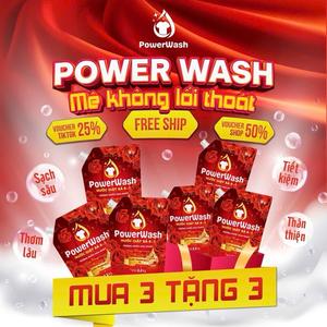 [COMBO 6 TÚI] Nước Giặt Xả PowerWash Công Nghệ Hương Nước Hoa Lưu Hương 72 Giờ Sạch Nhanh An Toàn Lành Tính (PW_Đ)