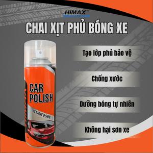 Xịt đánh bóng sơn ô tô HIMAX Car Polish [MC-01] – Phục hồi độ bóng, dưỡng bóng tự nhiên, chống trầy.