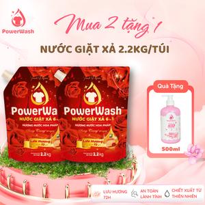 [Mua 2 tặng 1] Mua 2 Nước Giặt Xả PowerWash Tặng 1 Nước Giặt Đồ Lót Công Nghệ Hương Nước Hoa Lưu Hương 72 Giờ Sạch Nhanh An Toàn Lành Tính (PW_Đ)