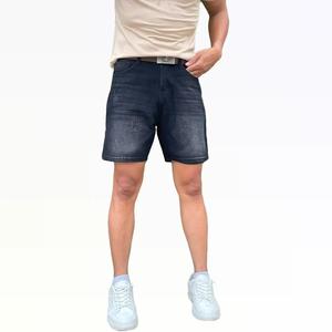 Quần Short Jean Nam JINIBOY JS03 Màu Đen Xám Chất Vải Êm Mượt Cao Trên Gối.