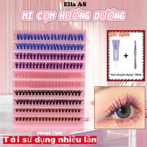 Lông Mi Giả, Phiên Bản Nâng Cấp, Phong Cách Đầy Màu Sắc, 15 Kiểu, Mỗi Hộp Chứa 10 Hàng, Có Thể Tái Sử Dụng, Chiều Dài 10-13 mm, Bao Gồm Nhíp Và Keo Dán