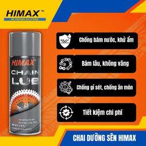 Dưỡng sên HIMAX Chain Lub TS-7- Bôi trơn, chống gỉ sét-Bám lâu, không văng- Chống bám nước, khử ẩm