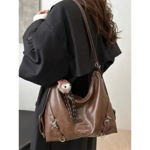 (DEAL MỞ BÁN) Túi Xách Nữ Dáng Tote Da Mềm Phối Cá Tính Phong Cách Đựng Nhiều Đồ Đi Chơi Đi Học Đi Làm CUN098