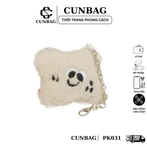 Móc Khóa Lông Xù Hình Mặt Cười Dễ Thương PK031