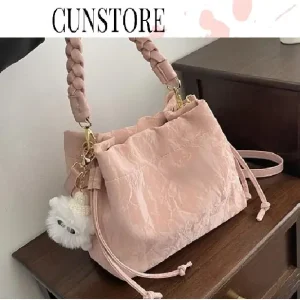 (Deal Độc Quyền) Túi Xách Đeo Chéo Vai Có 2 Loại Dây Đeo Kèm Móc Treo , Miệng Túi Mở Đóng Dễ Dàng Cun575