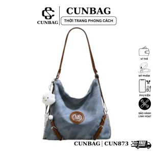 [Tặng Kèm Charm] Túi Xách Nữ Đeo Chéo Đeo Vai Nữ Thời Trang Da Loang Phong Cách CUN873