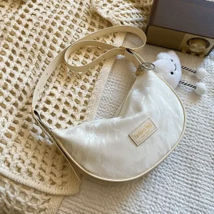 (TẶNG MÓC MÂY) Túi Xách Nữ Basic Dáng Thuyền Kẹp Nách Dễ Thương CUN002