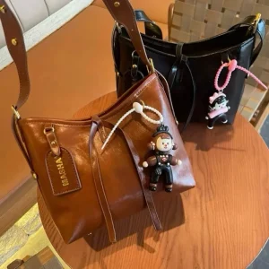 (Tặng Móc Khoá) Túi Tote Mới 2025 Da Pu Cao Cấp Trơn Mềm CUN996