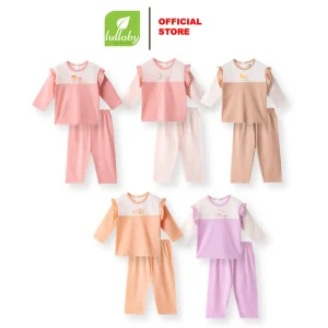 LULLABY - Bộ bé gái dài tay can thân cotton - NH497N