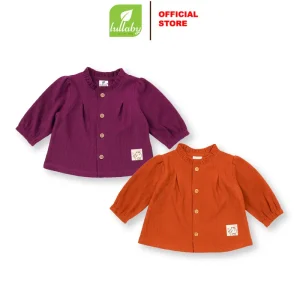 LULLABY - ÁO BÉ GÁI DÀI TAY NHUNG TĂM - NH537N