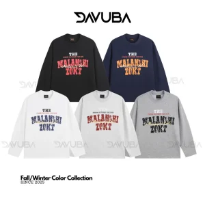 [Deal mở bán] [DAVUBA] Áo Thun Dài Tay Malanshi Long Tee 300gsm nam nữ SM163