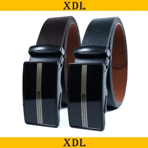 Thắt lưng nam da nỉ PU khóa lăn tự động LC1CA2 bản 3,5cm giá rẻ