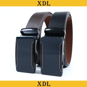 Thắt lưng nam da nỉ PU thiết kế khóa lăn tự động LC80A2 bản 3,5cm giá rẻ