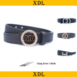 [XDL] Thắt lưng trẻ em đính đá N3CD, dây PU cao cấp, bản nhỏ gọn, đính đá nổi bật, dễ phối đồ, tặng kèm 1 đinh điều chỉnh