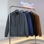 Áo khoác nỉ nam có mũ trùm đầu Ecollect #JK02 chất liệu Waffle 300g dày dặn thoáng khí thấm mồ hôi