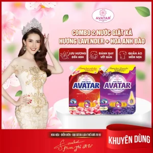 [Mua 1 Tặng 1] Chất Tẩy Rửa Bẩn Avatar 5 Trong 1 Với Mùi Hương Hoa Anh Đào & Hoa Oải Hương - Làm Sạch Sâu, Hương Thơm Lâu Dài, Túi Đựng 2KG