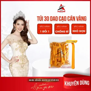 Dao cạo dùng một lần, Gói 30, 30 chiếc / túi, Nhựa cao cấp bền, Lý Tưởng cho việc sử dụng Spa và khách sạn, bởi Avatar Việt Nam, [Combo giá trị]