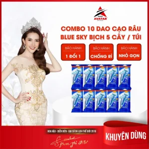 Bịch dao cạo râu Blue Sky bịch 5 cây/ túi, cao cấp, có dải bôi trơn- avatar