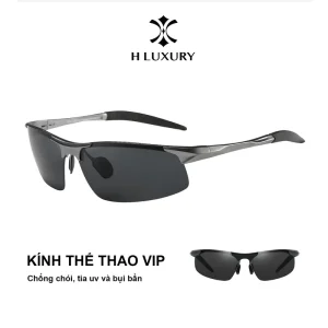 Kính râm thể thao VIP ngoài trời gọng kim loại chông chói lóa và tia UV nam nữ - Kính thể thao V8 các môn ngoài trời 2025