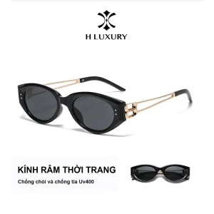 H Luxury Kính Râm Mèo Nữ Thời Trang Cao Cấp V16 H Luxury Gọng Hợp Kim Chống Tia UV400 & Chống chói
