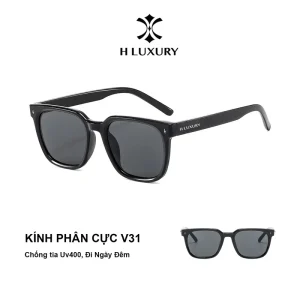 Kính râm thời trang nam nữ V31 H Luxury - Chống tia Uv400 - Chống chói lóa - Kính thời trang nam nữ