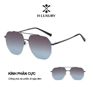 [V3-Gradient] Kính râm phi công cho nam nữ chống chói & tia UV, gọng kim loại cao cấp - Kính râm thời trang cho nam nữ