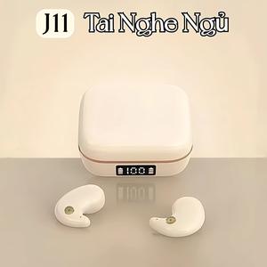 Tai nghe ngủ KY J11 [3 Quà tặng miễn phí] 1 Nhãn dán hoạt hình+1 Bao tay chơi game+1 Dây buộc, Âm thanh nổi cấp HIFI, Chống nước iPX5, Điều khiển cảm ứng, Giảm tiếng ồn ENC, Mic khử tiếng ồn tích hợp